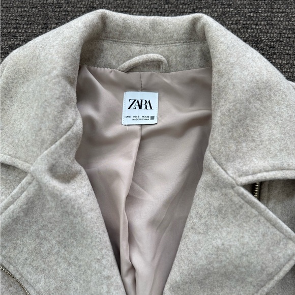 NWOT, OUT OF STOCK - Zara Soft Jacket, size S, color sand - Picture 8 of 9